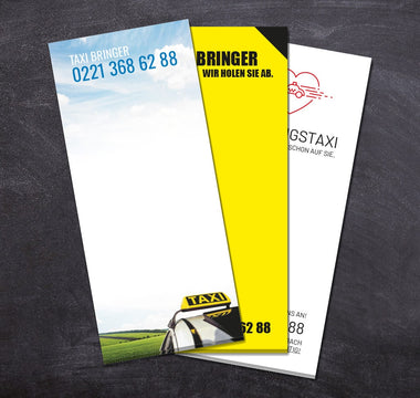 Personalisierbare Kellnerblöcke – Clevere Werbung für Taxiunternehmen