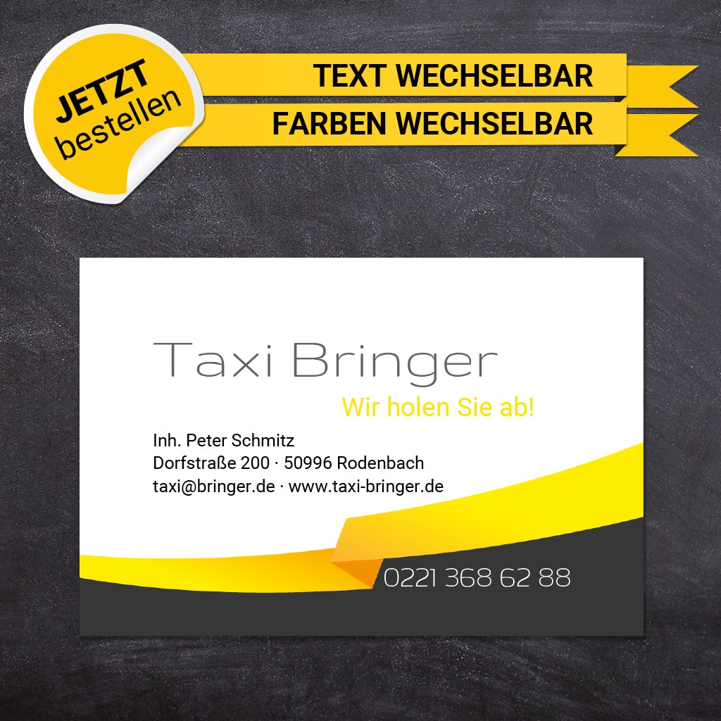 Adressaufkleber Taxi - Alex (Variante 2)