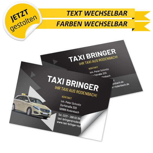 Adressaufkleber Taxi - Lukas (Variante 1)