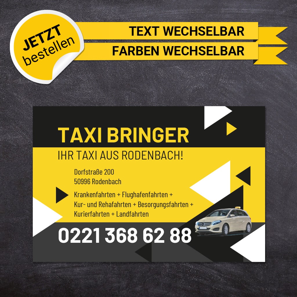 Adressaufkleber Taxi - Lukas (Variante 2)