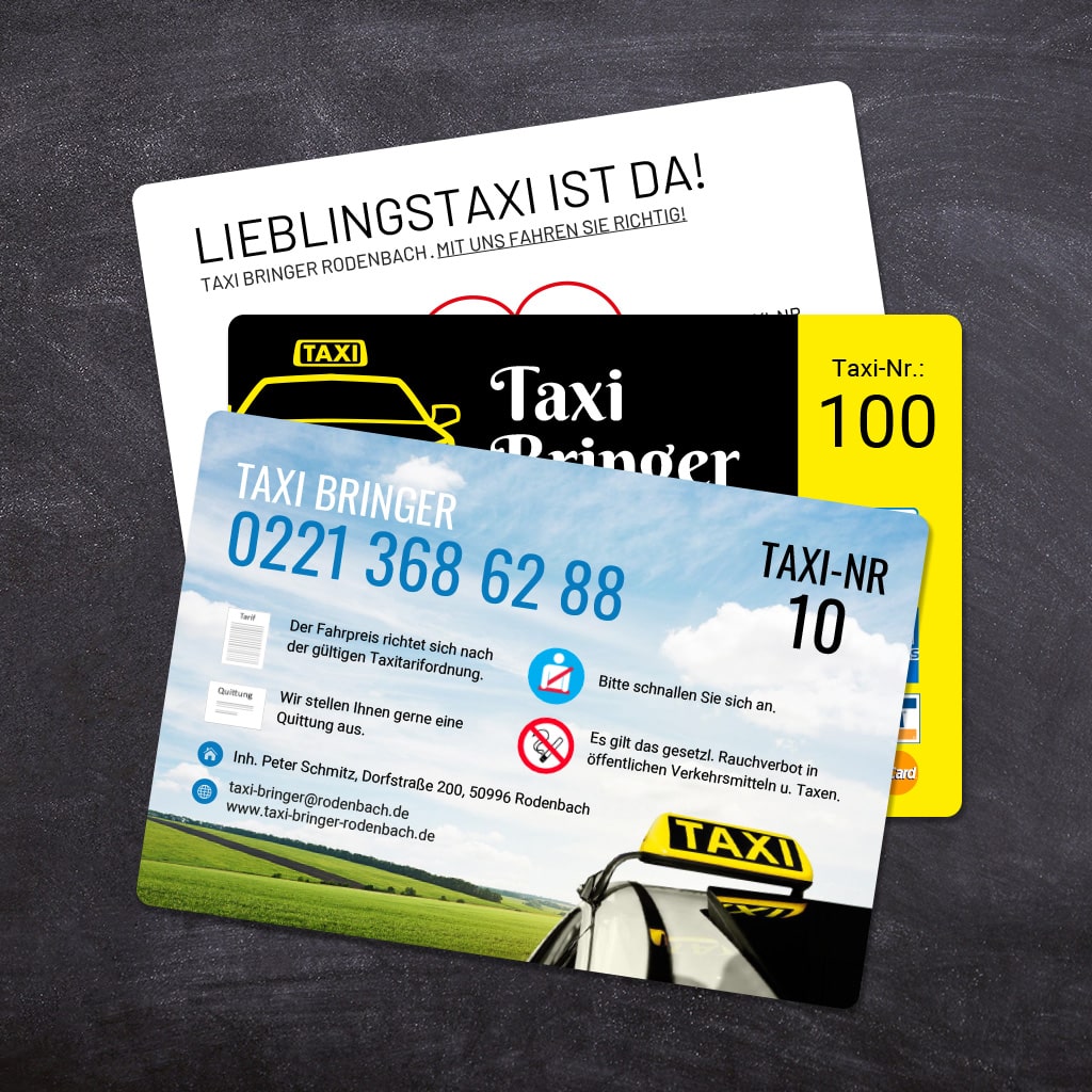 Betriebssitz-Schilder Taxi