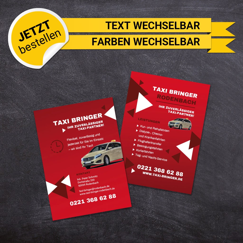 Flyer Taxi DIN A6 - Fabian