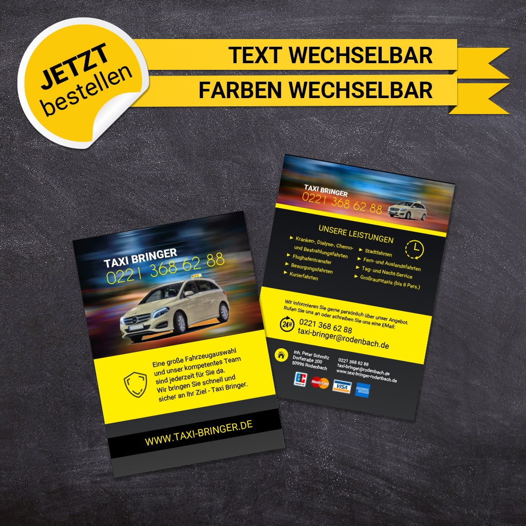 Flyer Taxi DIN A6 - Leon