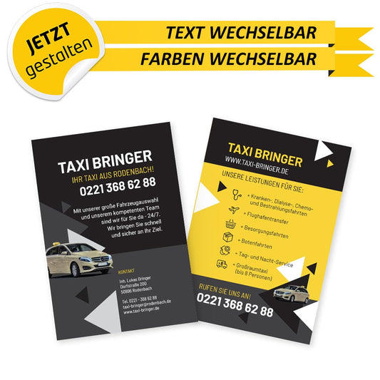 Flyer Taxi DIN A6 - Lukas (Vorderseite)
