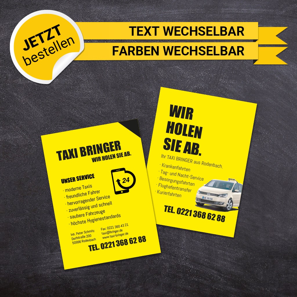 Flyer Taxi DIN A6 - Marius