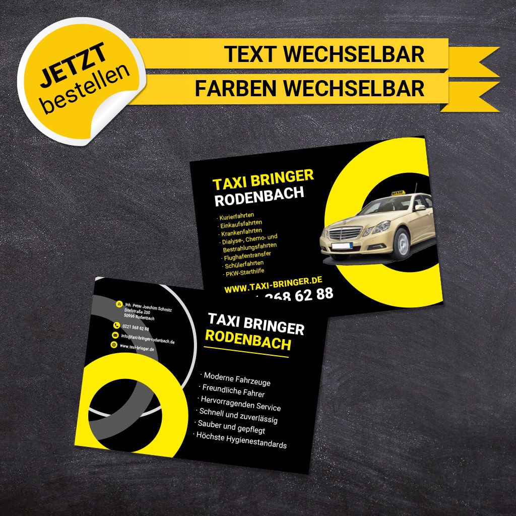 Flyer Taxi DIN A6 - Oskar