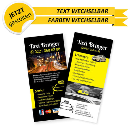 Flyer Taxi DIN Lang - Feodor (Rückseite)