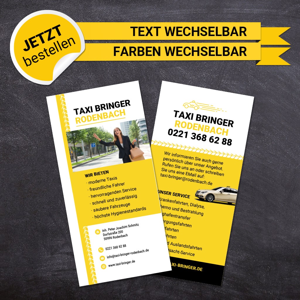 Flyer Taxi DIN Lang - Fred