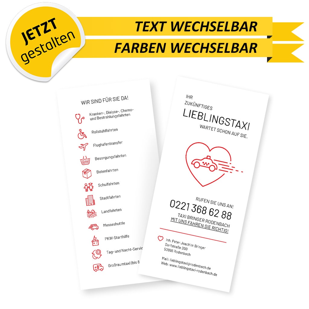 Flyer Taxi DIN Lang - Lotti (Vorderseite)
