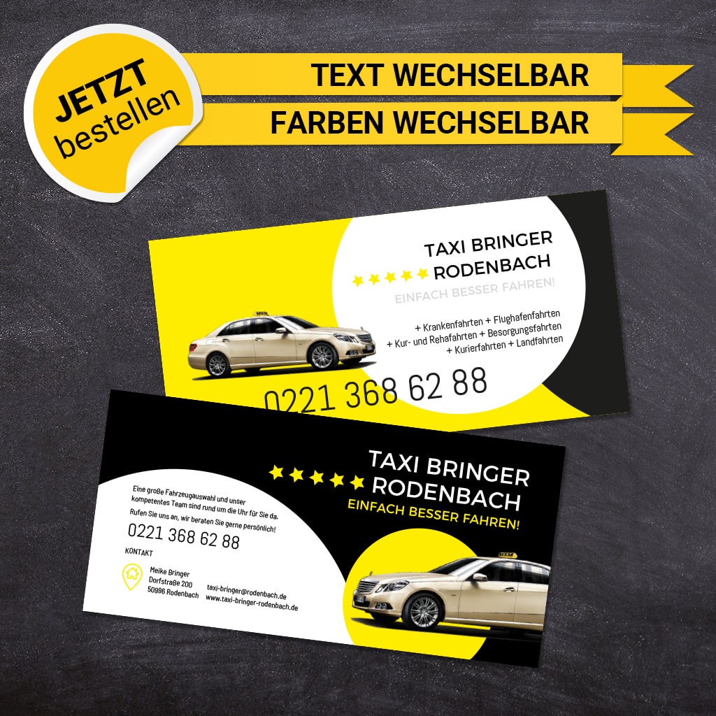 Flyer Taxi DIN Lang - Mareike