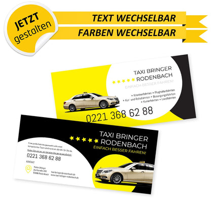 Flyer Taxi DIN Lang - Mareike (Vorderseite)