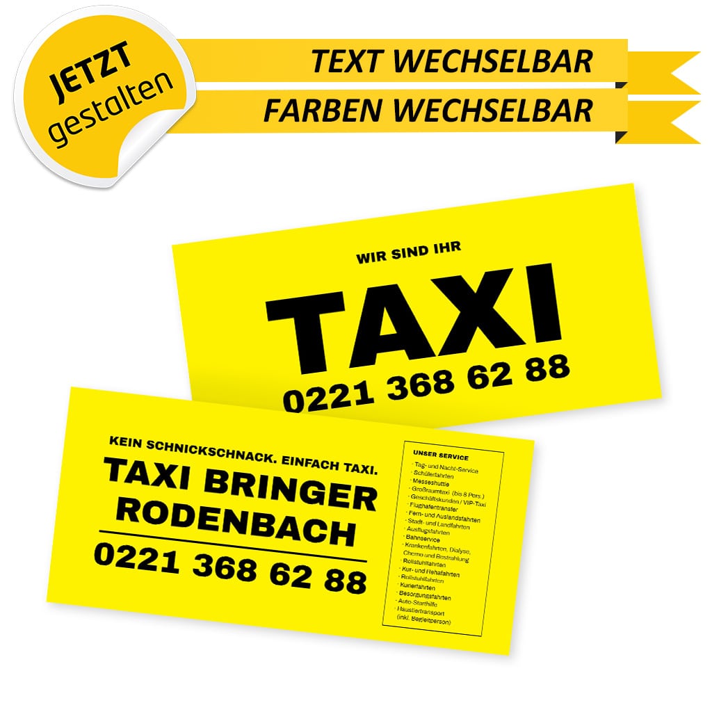 Flyer Taxi DIN Lang - Mario (Vorderseite)