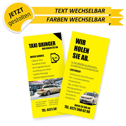 Flyer Taxi DIN Lang - Marius (Rückseite)