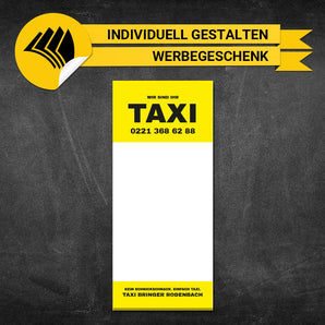 Kellnerblock Taxi - Mario