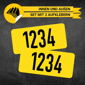Taxi Ordnungsnummer - Innen- & Außenbeklebung