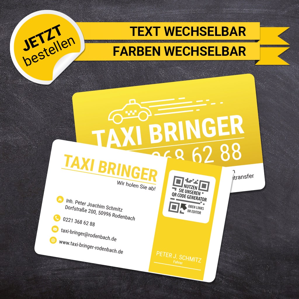 Plastikkarten Taxi - Armin