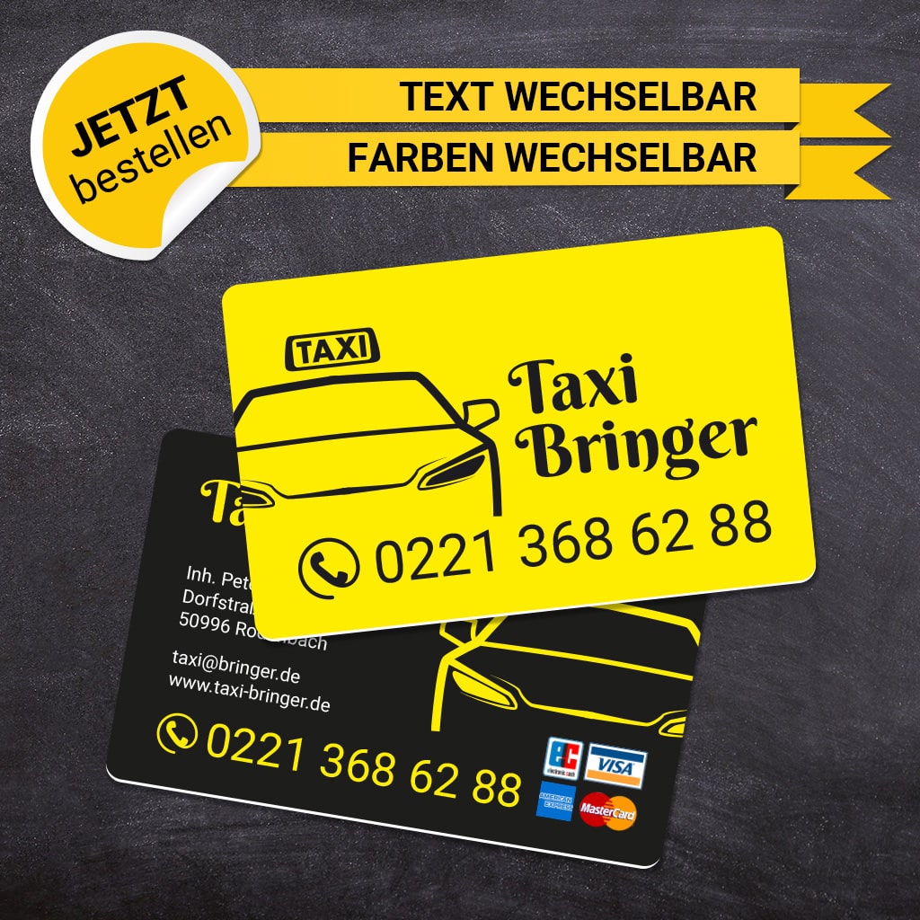 Plastikkarten Taxi - Feodor (Rückseite)