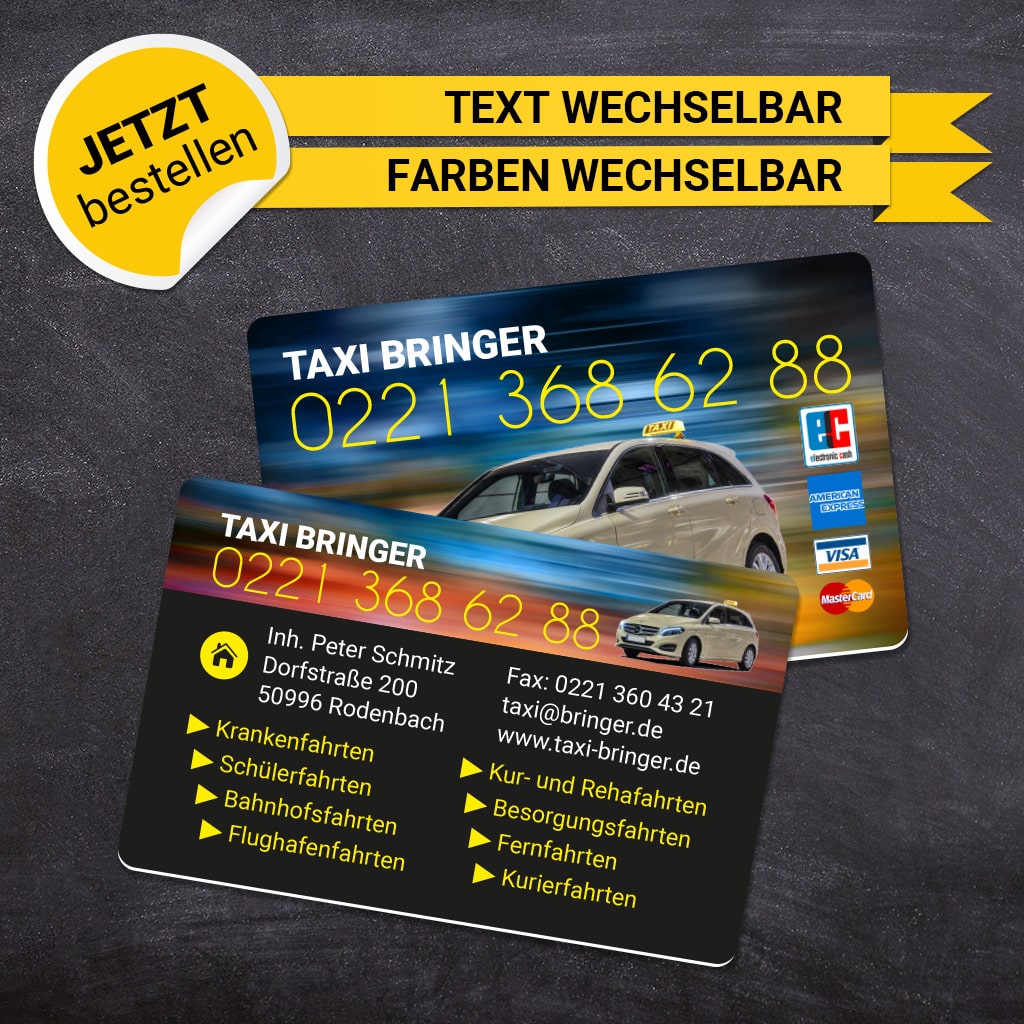 Plastikkarten Taxi - Leon