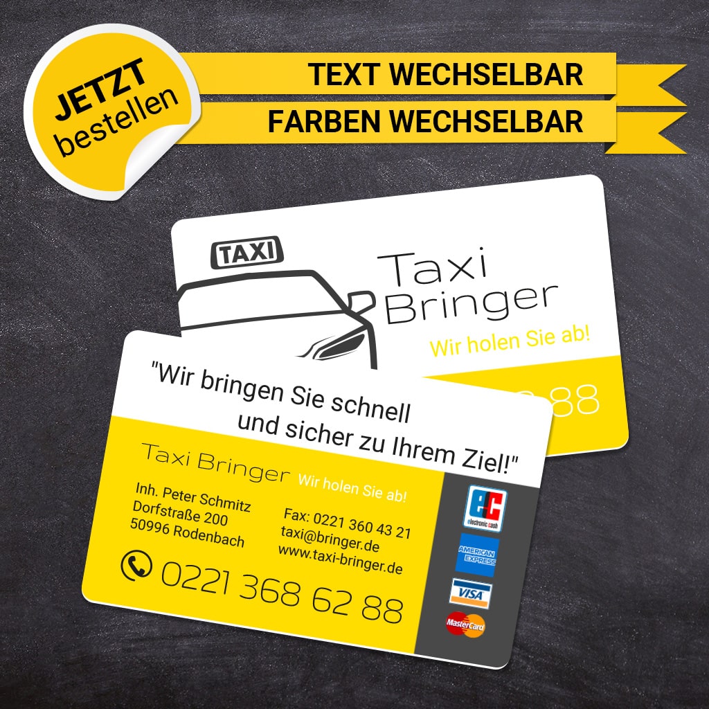 Plastikkarten Taxi - Nils