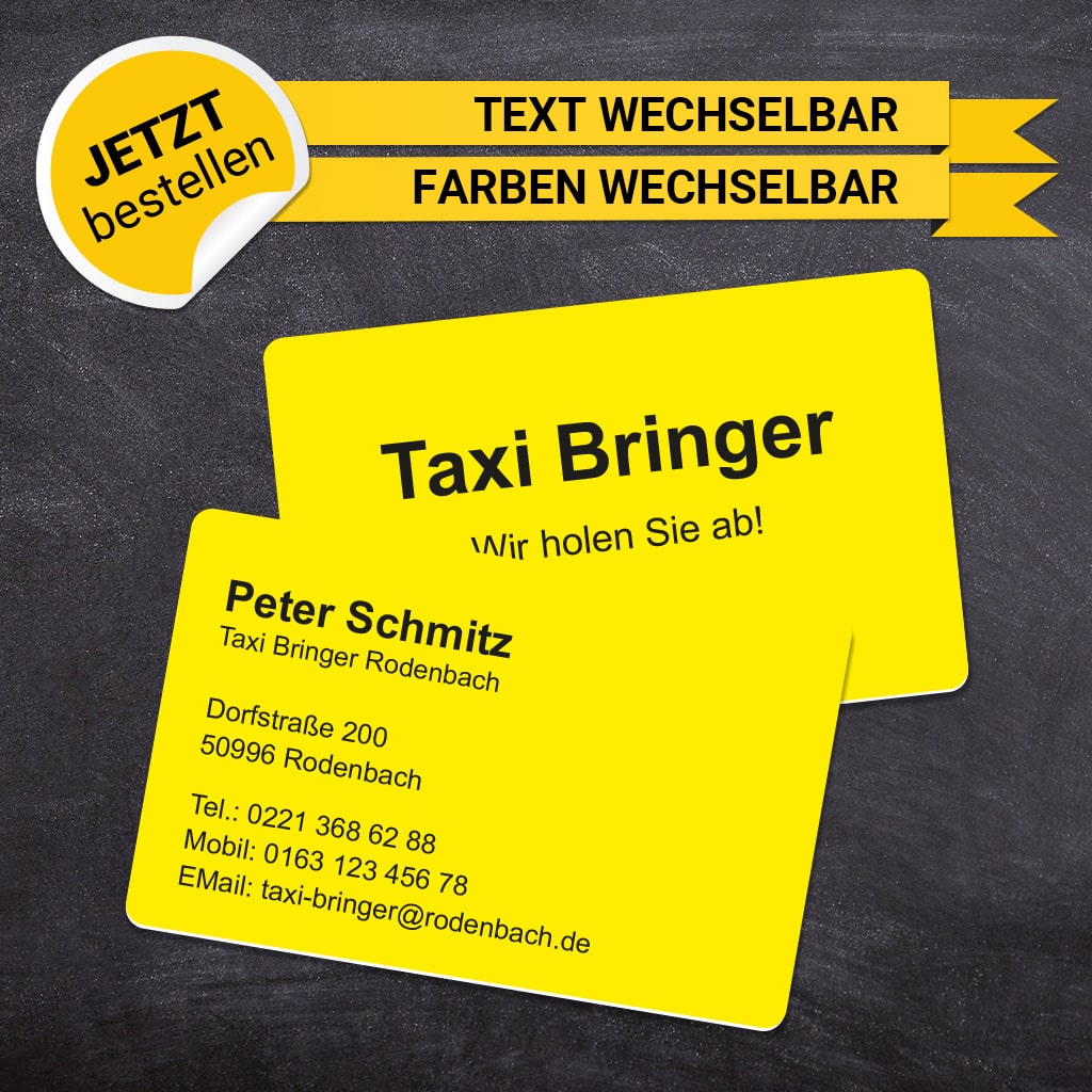 Plastikkarten Taxi - Roberta