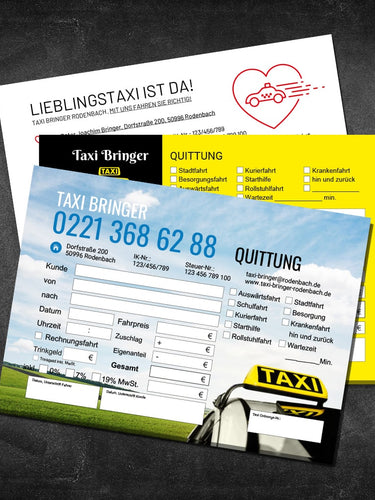 Quittungsblöcke Taxi Kategoriebild