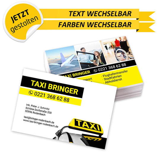 Visitenkarten Taxi - Anton (Vorderseite)