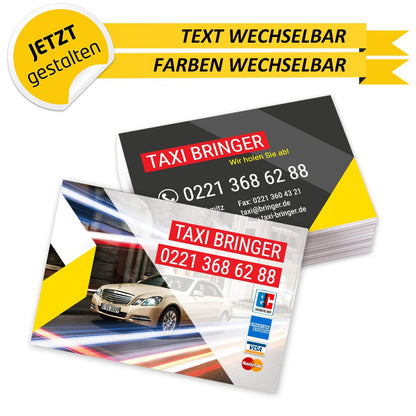 Visitenkarten Taxi - Ben (Rückseite)