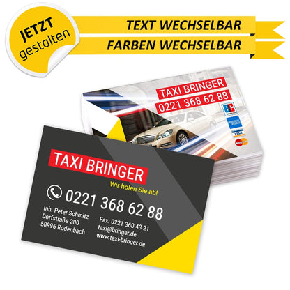 Visitenkarten Taxi - Ben (Vorderseite)