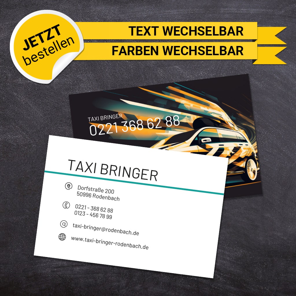 Visitenkarten Taxi - Charles