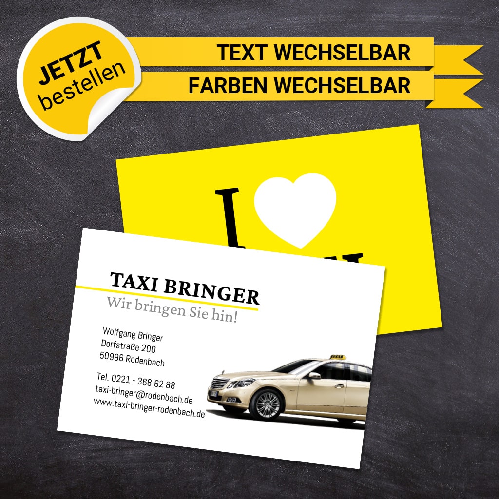 Visitenkarten Taxi - Charlie