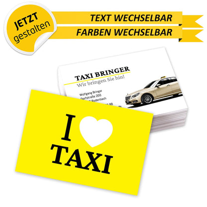 Visitenkarten Taxi - Charlie (Rückseite)