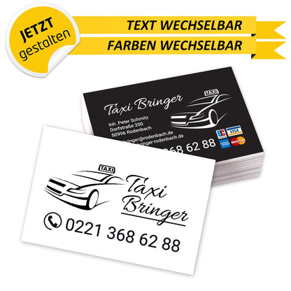 Visitenkarten Taxi - Feo (Rückseite)