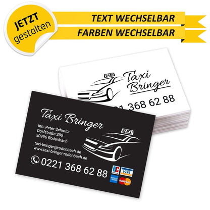Visitenkarten Taxi - Feo (Vorderseite)