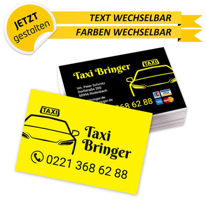 Visitenkarten Taxi - Feodor (Rückseite)