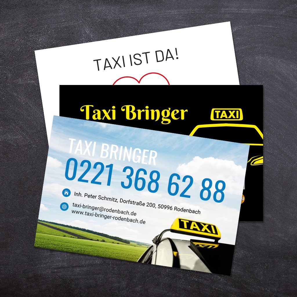 Visitenkarten Taxi Kategoriebild