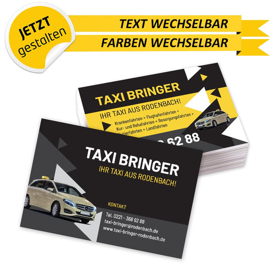 Visitenkarten Taxi - Lukas (Vorderseite)