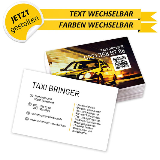 Visitenkarten Taxi - Max (Vorderseite)