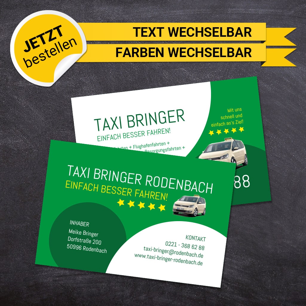 Visitenkarten Taxi - Meike