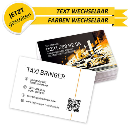 Visitenkarten Taxi - Michael (Vorderseite)