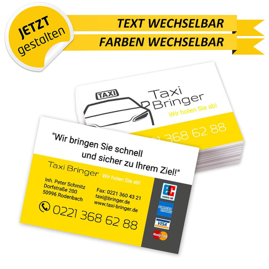 Visitenkarten Taxi - Nils (Vorderseite)