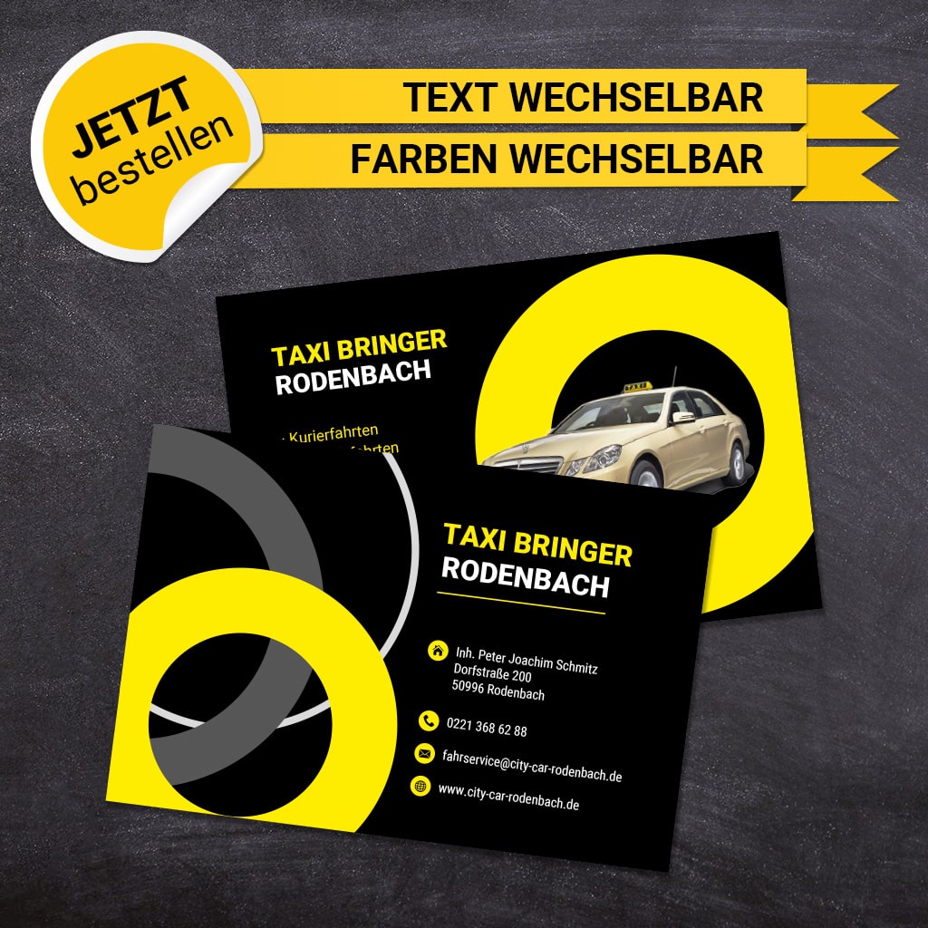 Visitenkarten Taxi - Oskar