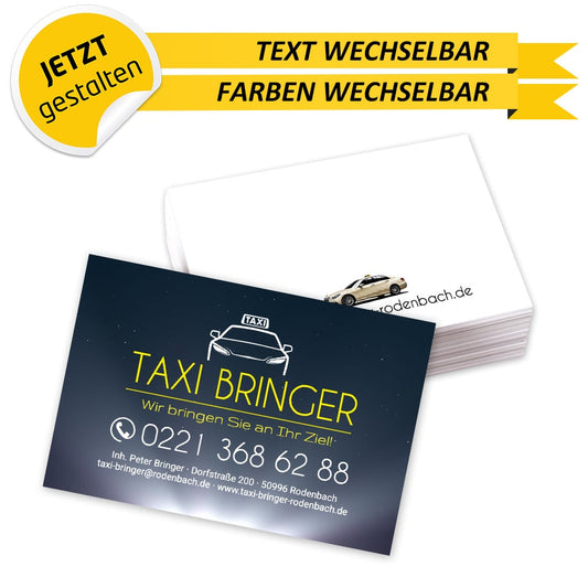 Visitenkarten Taxi - Viktor (Vorderseite)