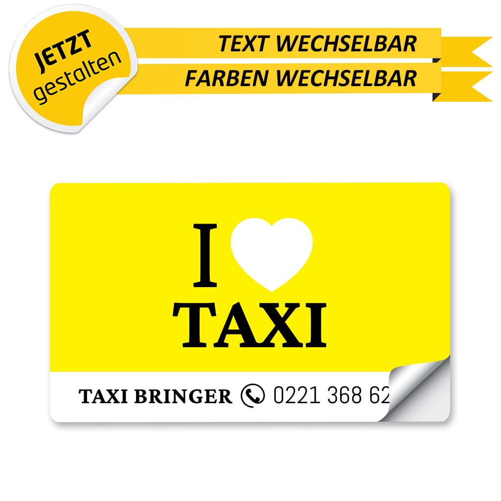 Werbeschild Taxi Klein - Charlie